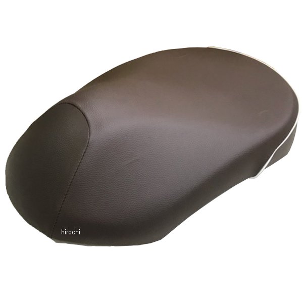 シートカバー 張り替え用 ジョルノ 茶/白パイピング