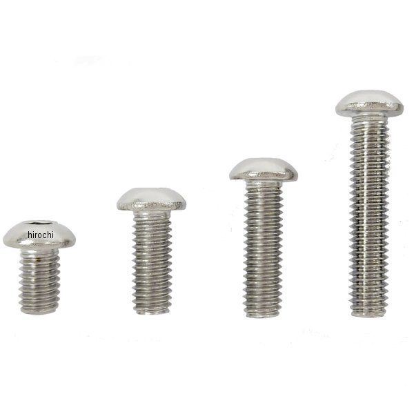 六角穴付きボタンボルト (ボタンキャップボルト) M6-35 ピッチ1.0 六角穴4mm 10本入 ステンレス