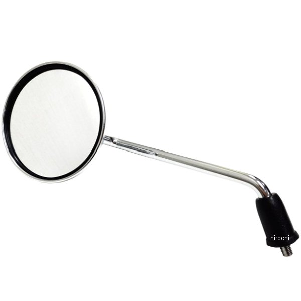 ミラー 丸型 メッキ 8mm正ネジ Vino 左側