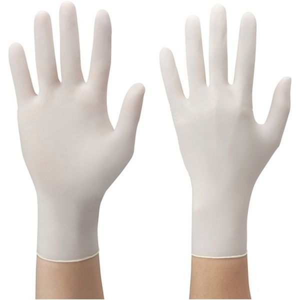 天然ゴム使い捨て手袋 ナイスハンドきれいな手つかいきりグローブ 天然ゴム 100枚入 Mサイズ