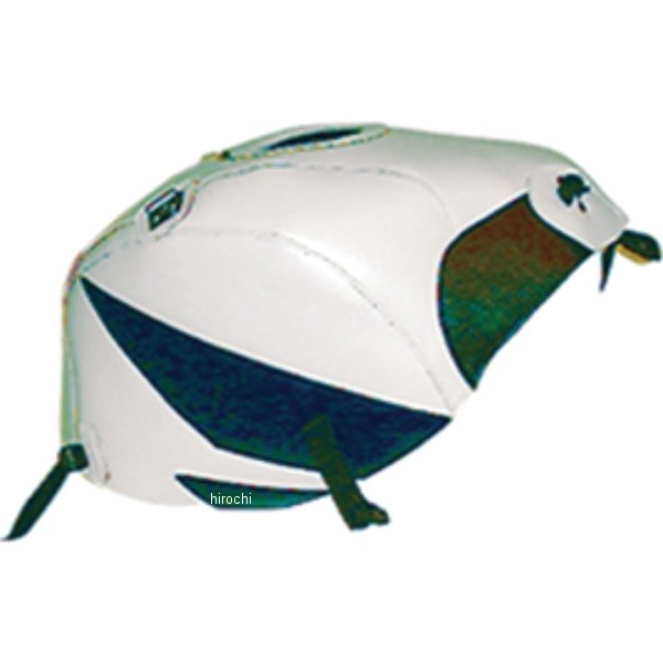 タンクカバー CBR600F 白/ダークブルーストライプ