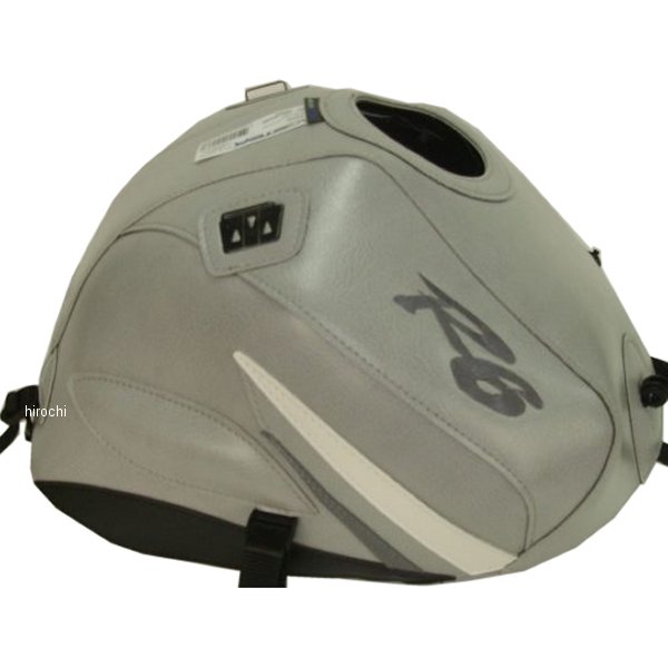 タンクカバー 02年-05年 YZF-R6 ライトグレー/白