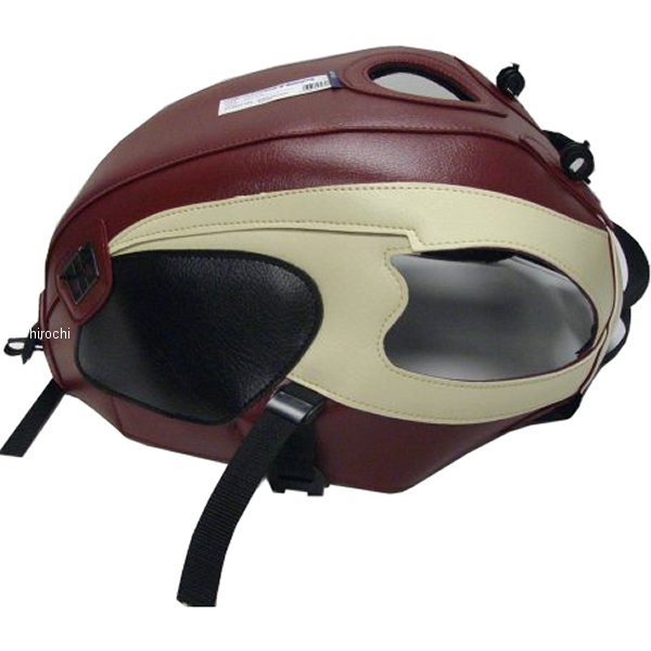 タンクカバー W650 ワインレッド/クリーム