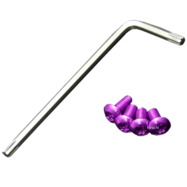 カラーボルトセットトルクス穴タイプ 紫