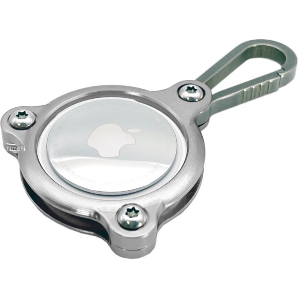 AirTag用ケース ソリッドバンパー ジュラルミン削り出し シルバー