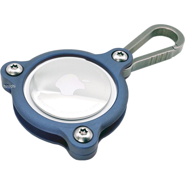 AirTag用ケース ソリッドバンパー ジュラルミン削り出し マットブルー