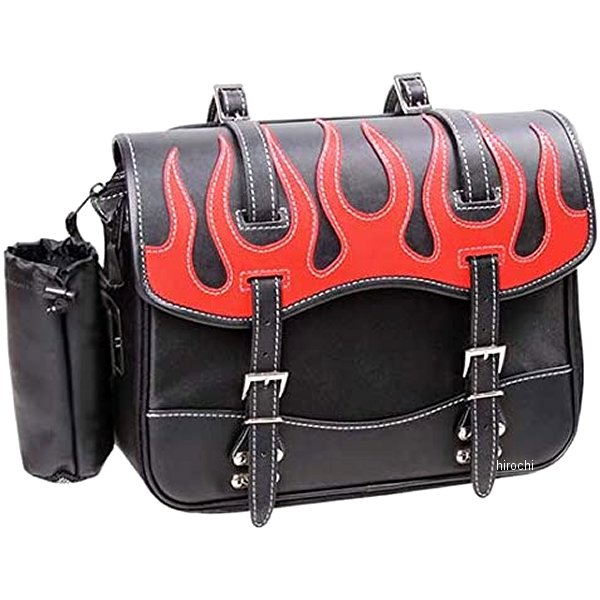 ナイロンサドルバッグ ファイア 赤