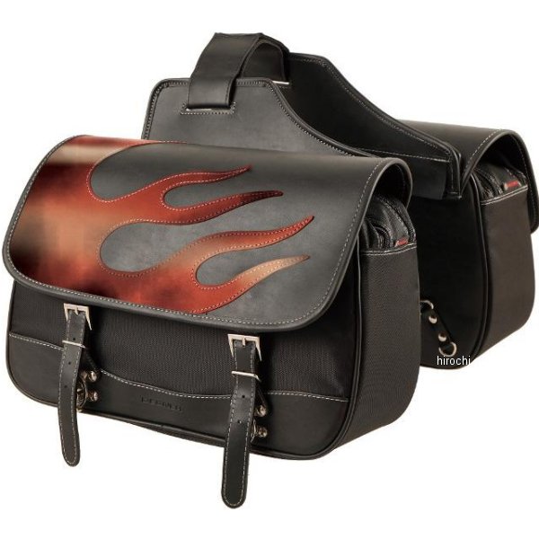 ナイロンダブルサドルバッグ ヴィンテージファイヤー