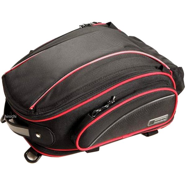 アジャスターシートバッグ 黒/赤パイピング