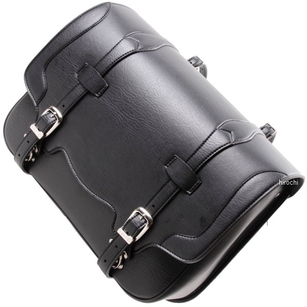 シンセティックレザーサドルバッグ 黒