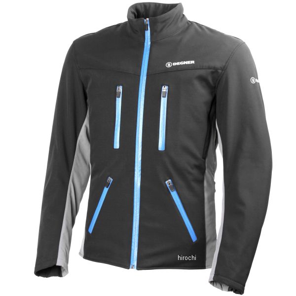 ソフトシェルジャケット シルバー/青 Sサイズ