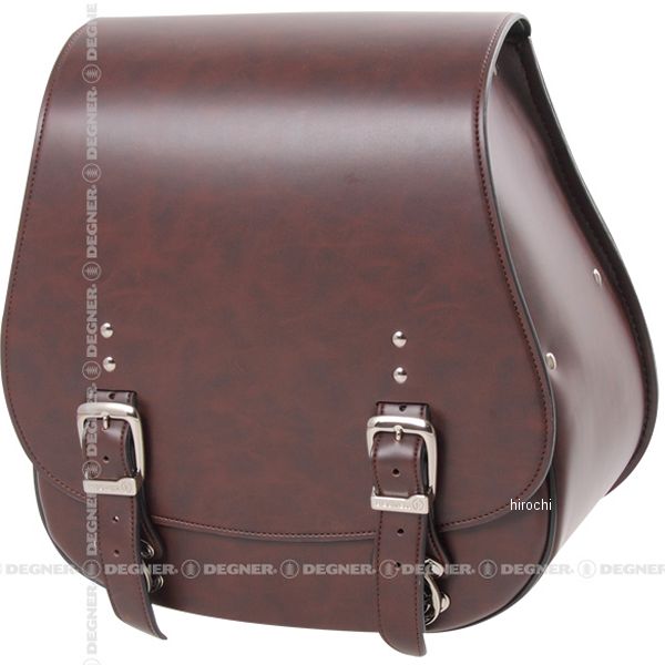 シンセティックレザーサドルバッグ ブラウン