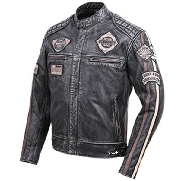 シープレザージャケット 黒/ブラウン Lサイズ