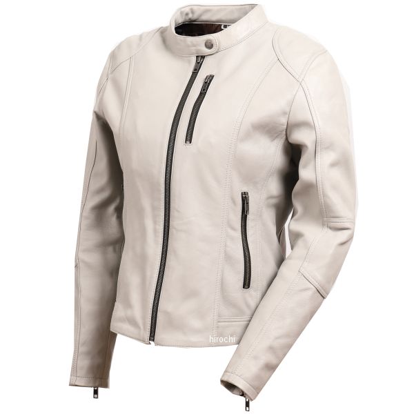 レディースレザージャケット アイボリー Lサイズ