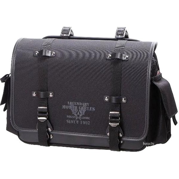 ミリタリーテイストテキスタイルサドルバッグ 黒