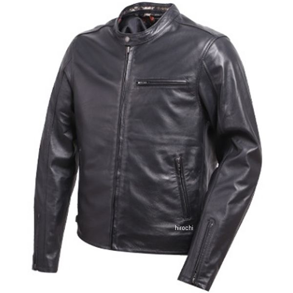金襴レザージャケット 黒 鉄流水雪輪 Lサイズ