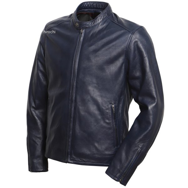 シングルライダースジャケット ネイビー Lサイズ