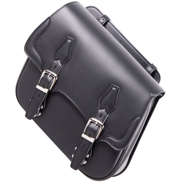 シンセティックレザーサドルバッグ 黒