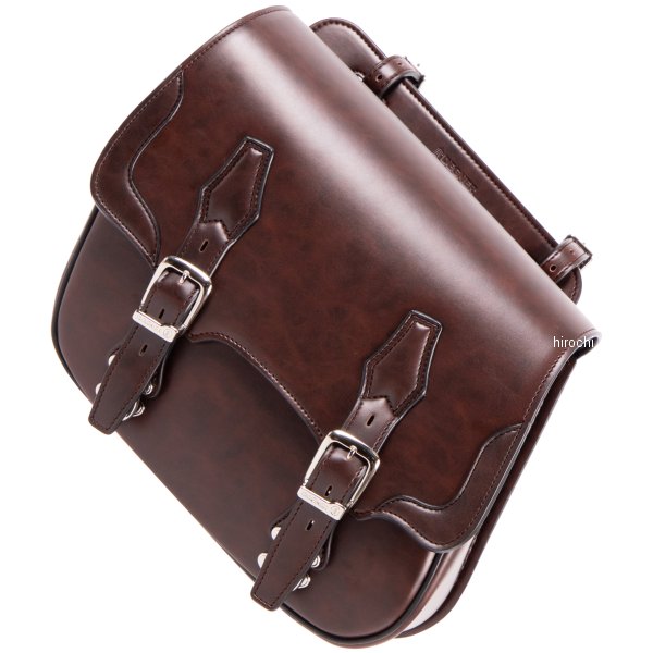 シンセティックレザーサドルバッグ ブラウン