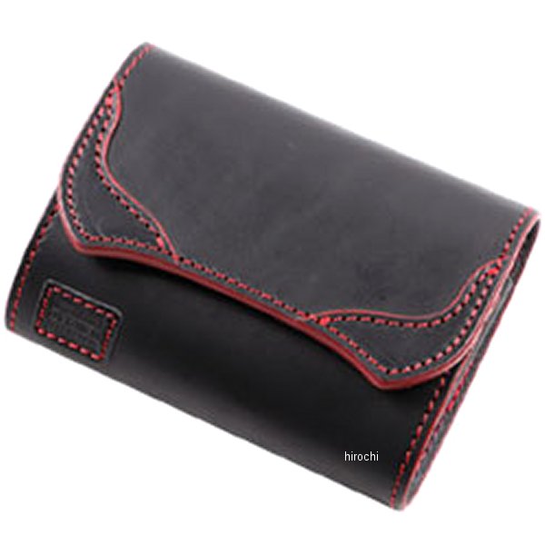 別体式ETCレザーケース 黒/赤