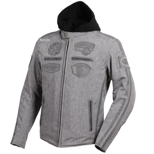 ソフトシェルフード付ジャケット グレー XLサイズ