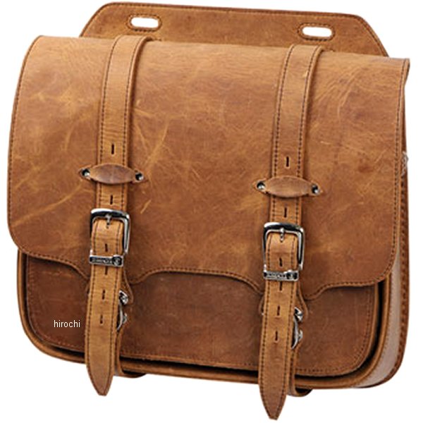 レザーサドルバッグ ブラウン
