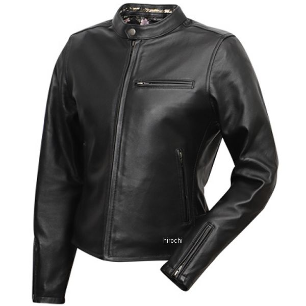 金襴レディースレザージャケット 黒 桧垣桜 Mサイズ