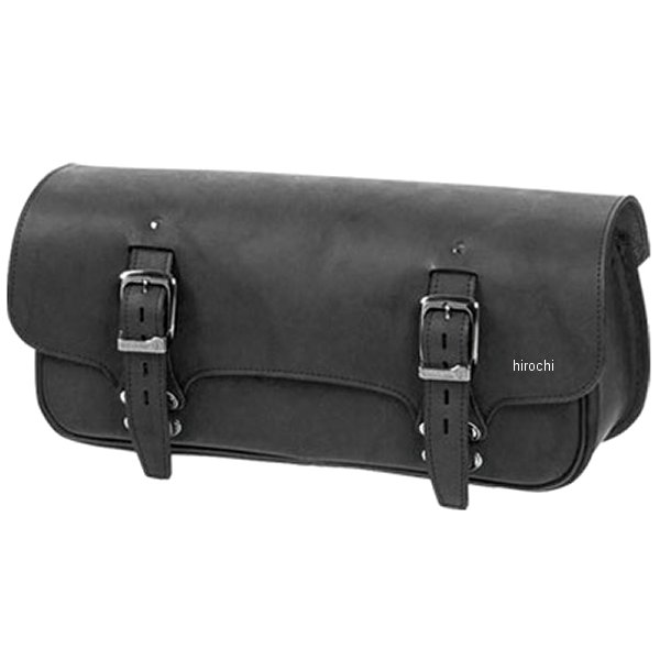 レザーサドルバッグ マフラー側 黒