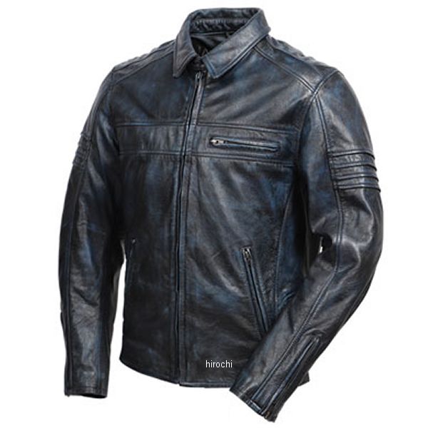 レザージャケット ネイビー Mサイズ