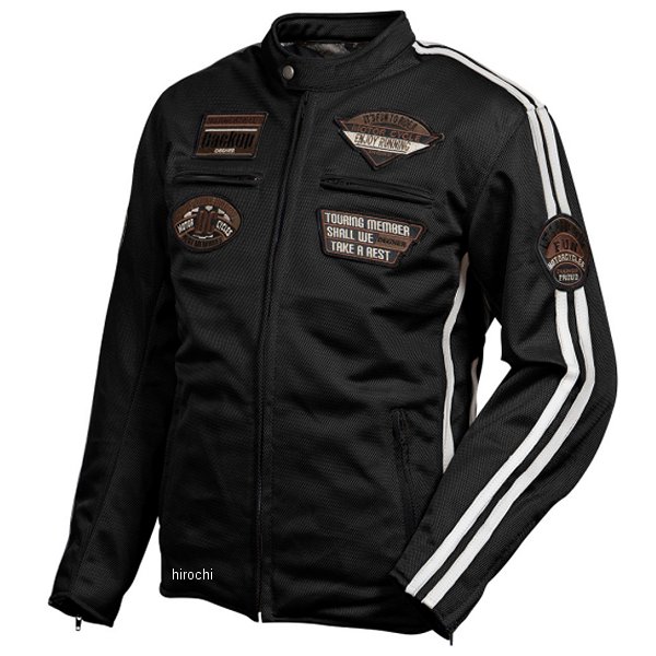 春夏モデル テキスタイルフルメッシュジャケット 黒 Lサイズ