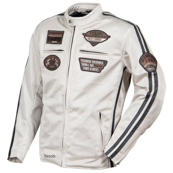 春夏モデル テキスタイルフルメッシュジャケット ベージュ LWサイズ