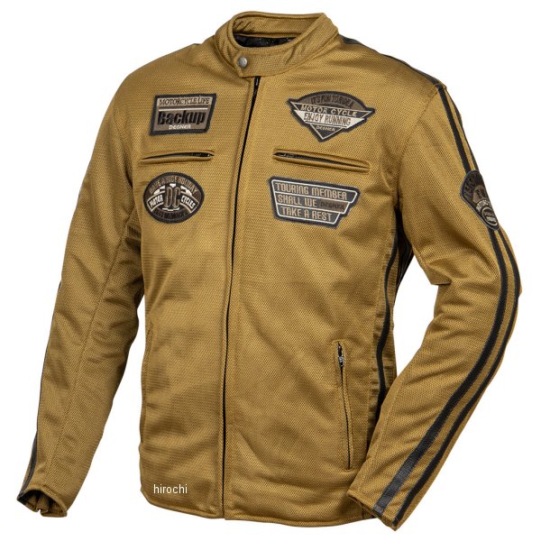 春夏モデル テキスタイルフルメッシュジャケット ブラウン LWサイズ