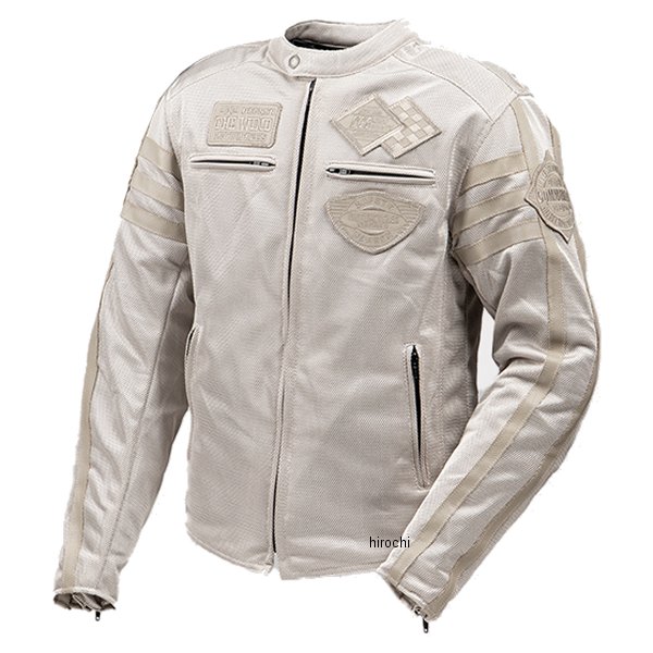 春夏モデル テキスタイルメッシュジャケット ベージュ Mサイズ