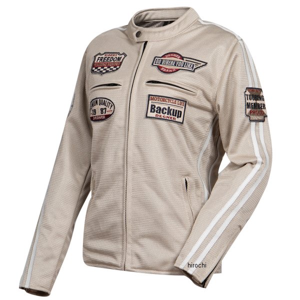 春夏モデル テキスタイルメッシュジャケット レディース ベージュ Sサイズ