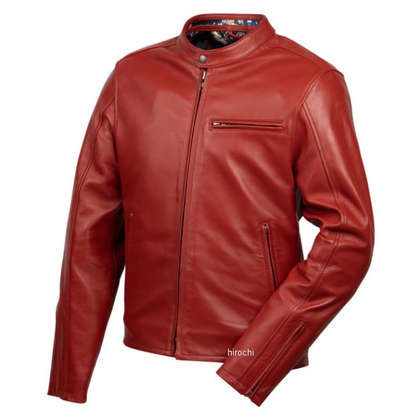 春夏モデル 金襴レザージャケット 赤/鉄流水雪輪 Mサイズ