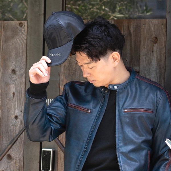 SPCP-2 SP忠男 レザーキャップ ブラック/レッド