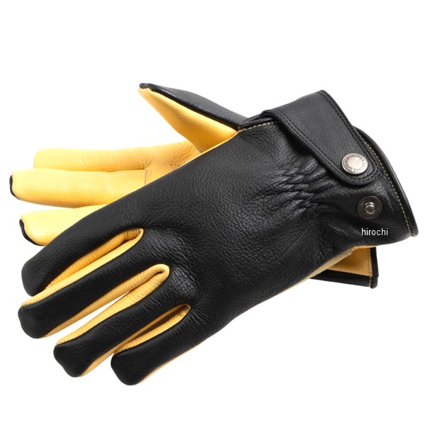 2025年秋冬モデル レザーグローブ ブラック/タン Lサイズ