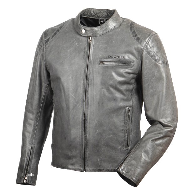 2025年秋冬モデル レザージャケット グレー Lサイズ