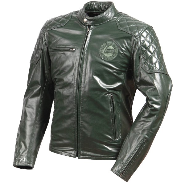 2025年秋冬モデル レザージャケット グリーン Lサイズ