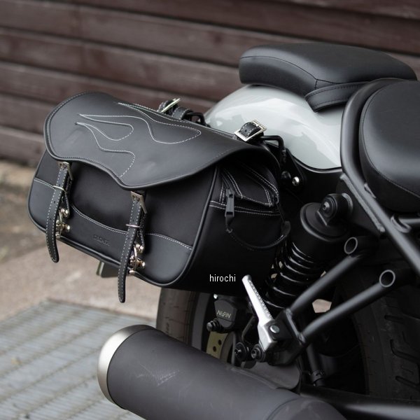 NB-211 マフラー側対応 ナイロンサドルバッグ ブラック