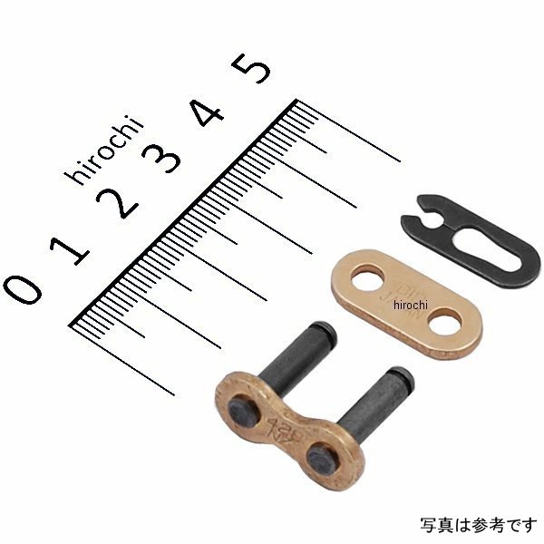 420D-クリップジョイント RJ G&B  チェーン 420D クリップジョイント ゴールド/黒