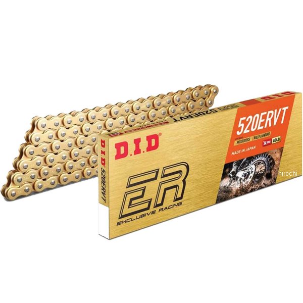 チェーン 520ERVTシリーズ ゴールド 112L カシメ