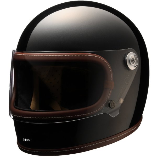 ニキトー NIKITOR フルフェイスヘルメット Retro-One グロスブラック Lサイズ