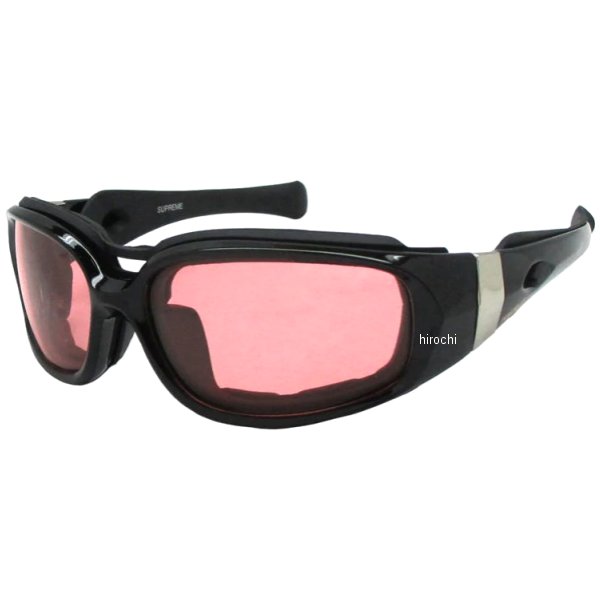 偏光サングラス Protection Eyewear SUPREME 黒/ピンク
