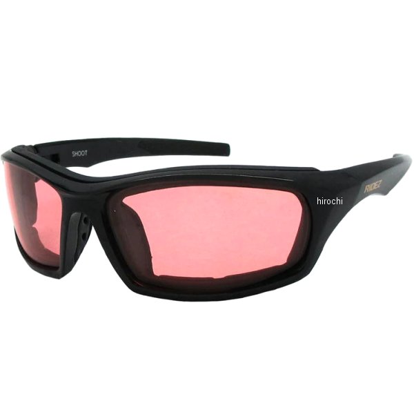偏光サングラス Protection Eyewear SHOOT 黒/ピンク