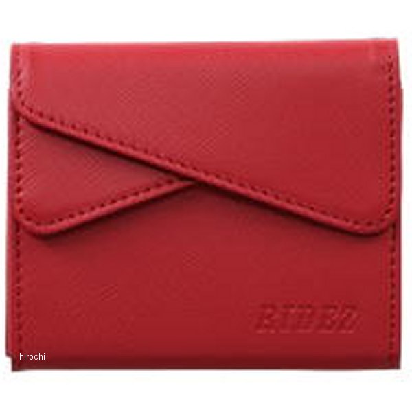ツインフラップカードケース 赤