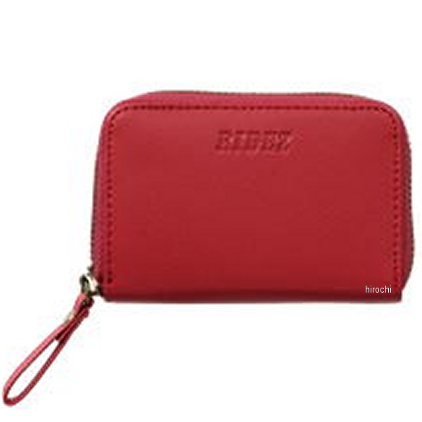 ジップカードケース 赤