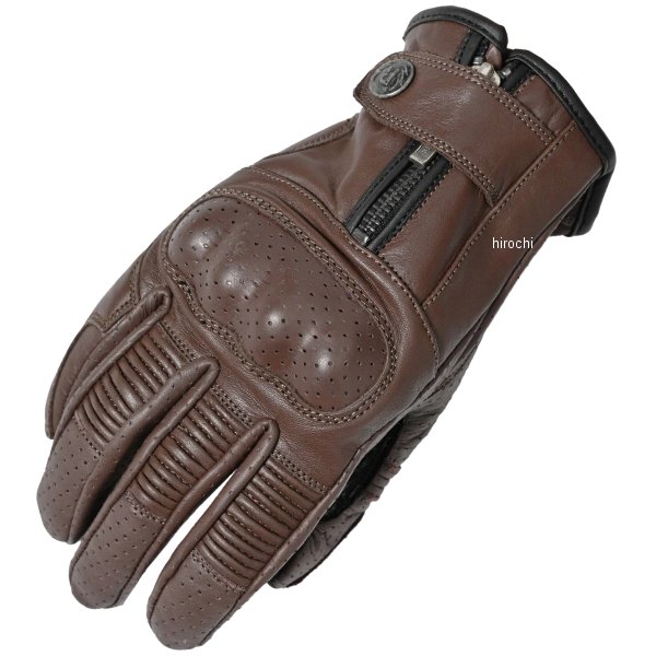 MOTO GLOVES DEFOE レザーグローブ ブラウン Mサイズ