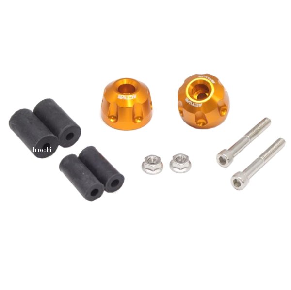 アルミバーエンド φ33-L22.5 リボルバー ゴールド