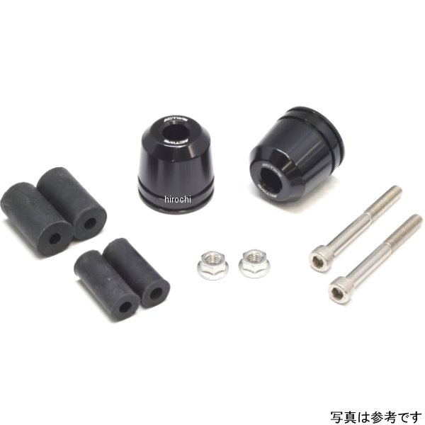 アルミバーエンド ロング φ33 黒 左右ペア